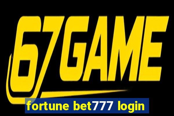 fortune bet777 login